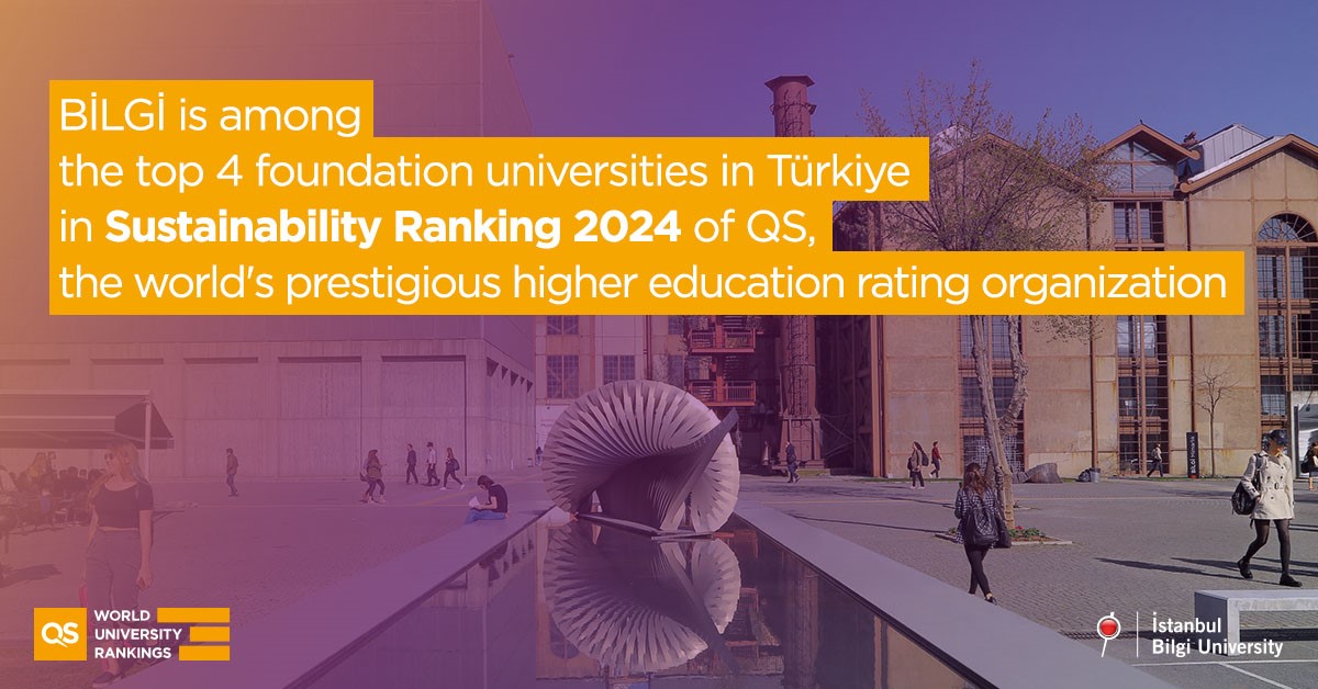 BiLGi is among the top 4 foundation universities in Türkiye in Sustainability Ranking 2024 of QS, the world's prestigious higher education rating organization