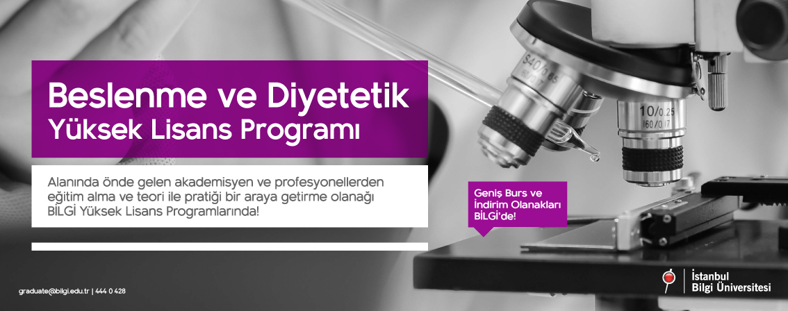 Beslenme ve Diyetetik Yüksek Lisans Programı Beslenme ve Diyetetik Yüksek Lisans Programı