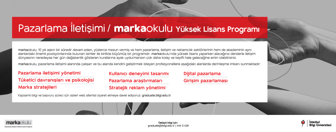 Pazarlama İletişimi / Marka Okulu Yüksek Lisans Programı Pazarlama İletişimi / Marka Okulu Yüksek Lisans Programı