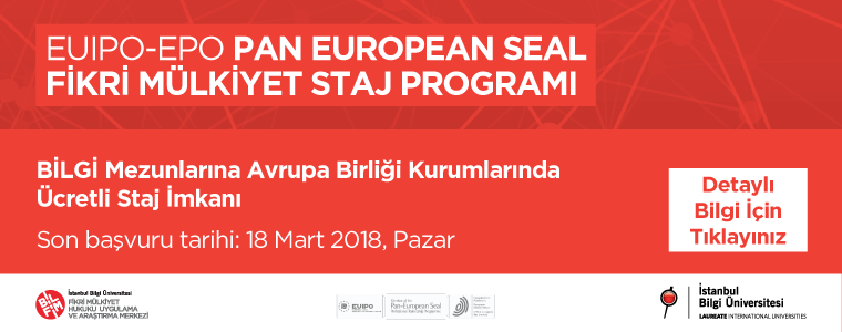 Pan European Seal Fikri Mülkiyet Staj Programı (2018) Pan European Seal Fikri Mülkiyet Staj Programı (2018)