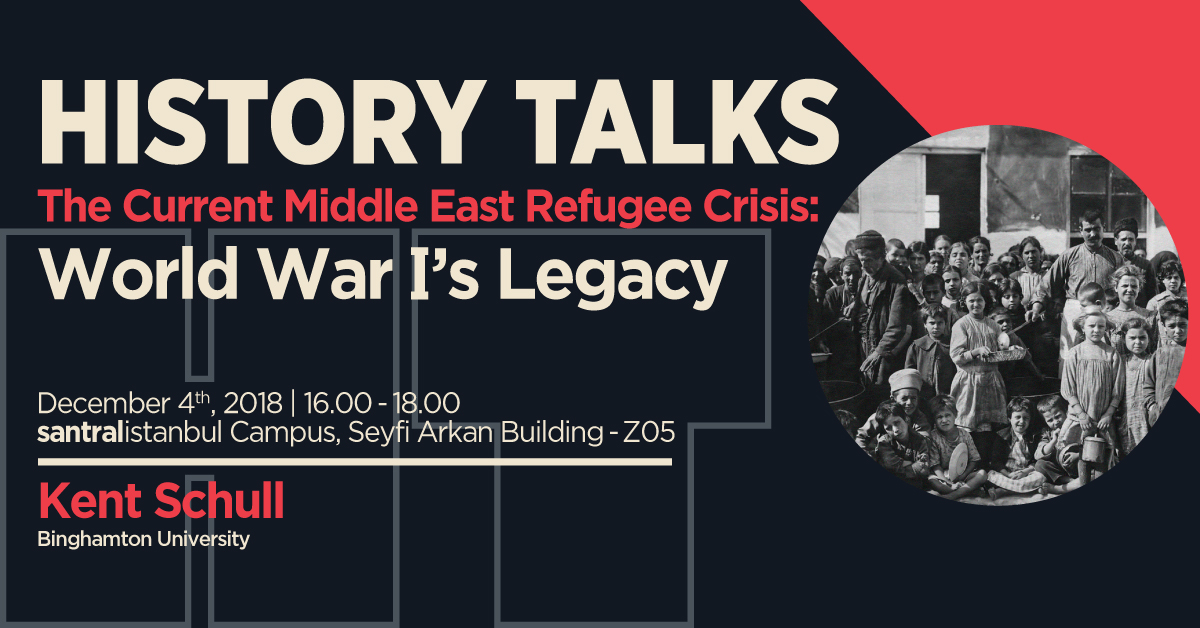 History Talks: "The Current Middle East Refugee Crisis: World War I’s Legacy" History Talks: "The Current Middle East Refugee Crisis: World War I’s Legacy"