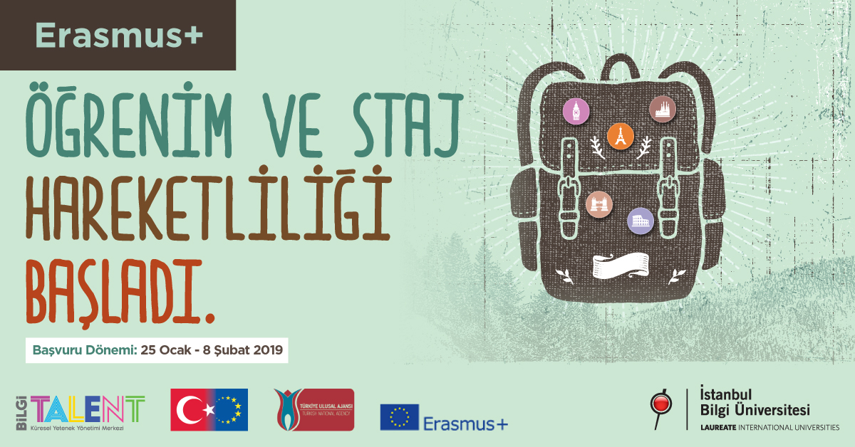 Erasmus+ Öğrenim ve Staj Hareketliliği başvuruları