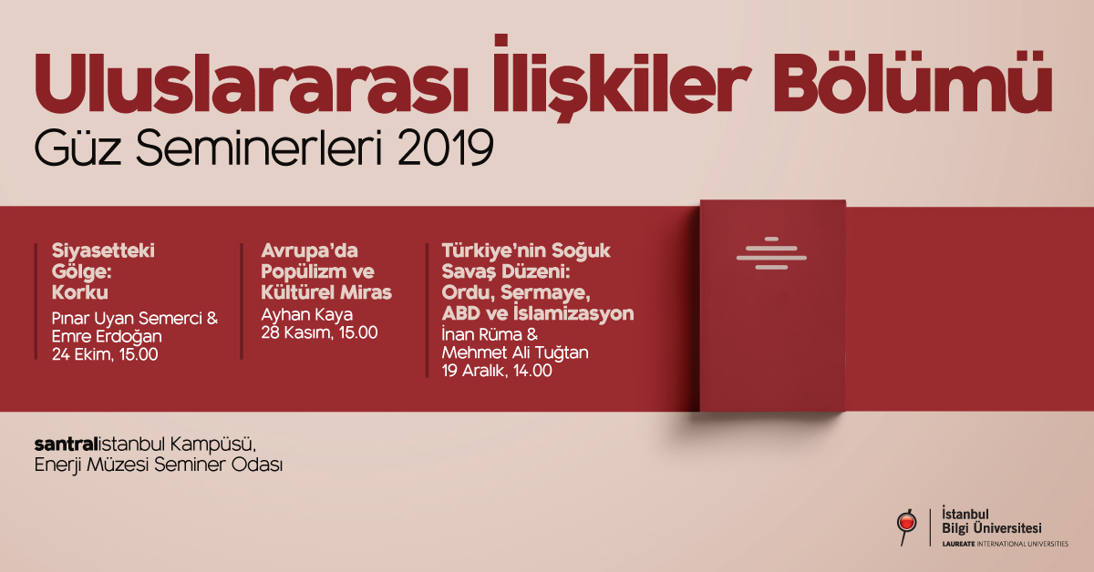 Uluslararası İlişkiler Bölümü Güz Seminerleri