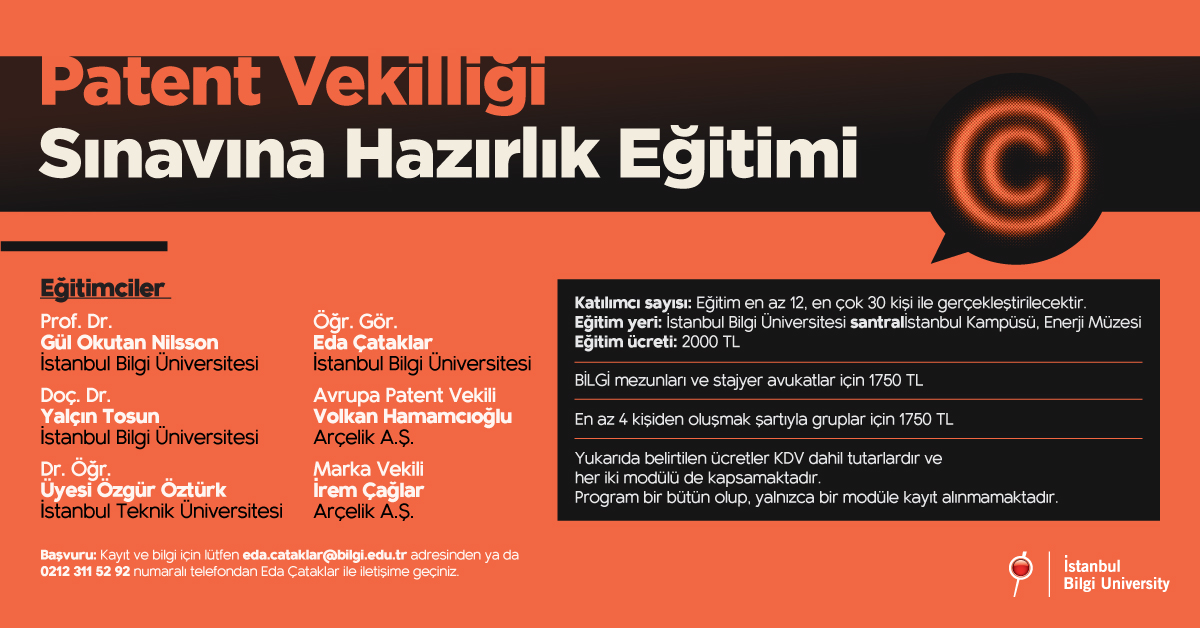 Patent Vekilliği Sınavına Hazırlık Eğitimi