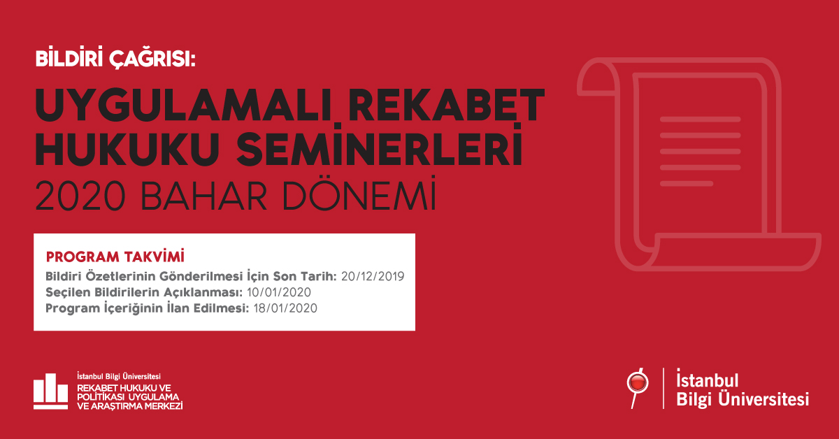 Uygulamalı Rekabet Hukuku Seminerleri Sertifika Programı Uygulamalı Rekabet Hukuku Seminerleri Sertifika Programı