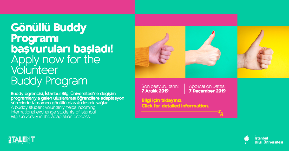 Uluslararası öğrenciler için gönüllü 'Buddy' programı