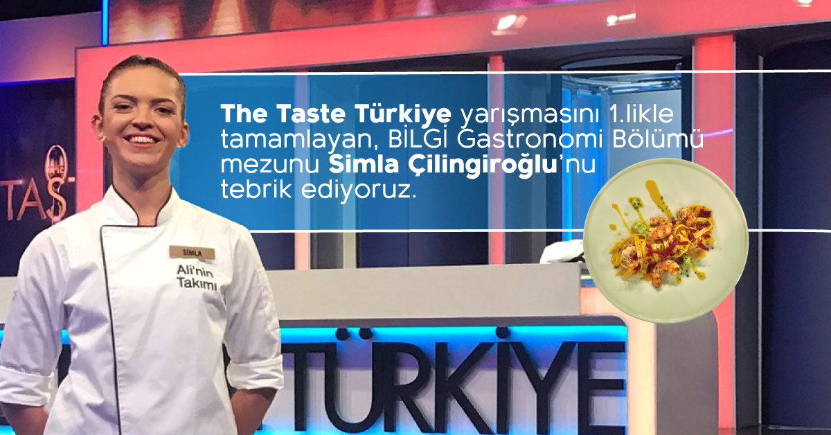 BİLGİ Gastronomi ve Mutfak Sanatları Mezunu “The Taste Türkiye” birincisi oldu.