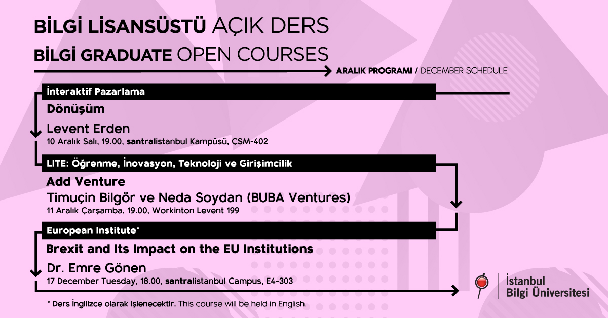 BİLGİ Graduate Open Courses BİLGİ Graduate Open Courses