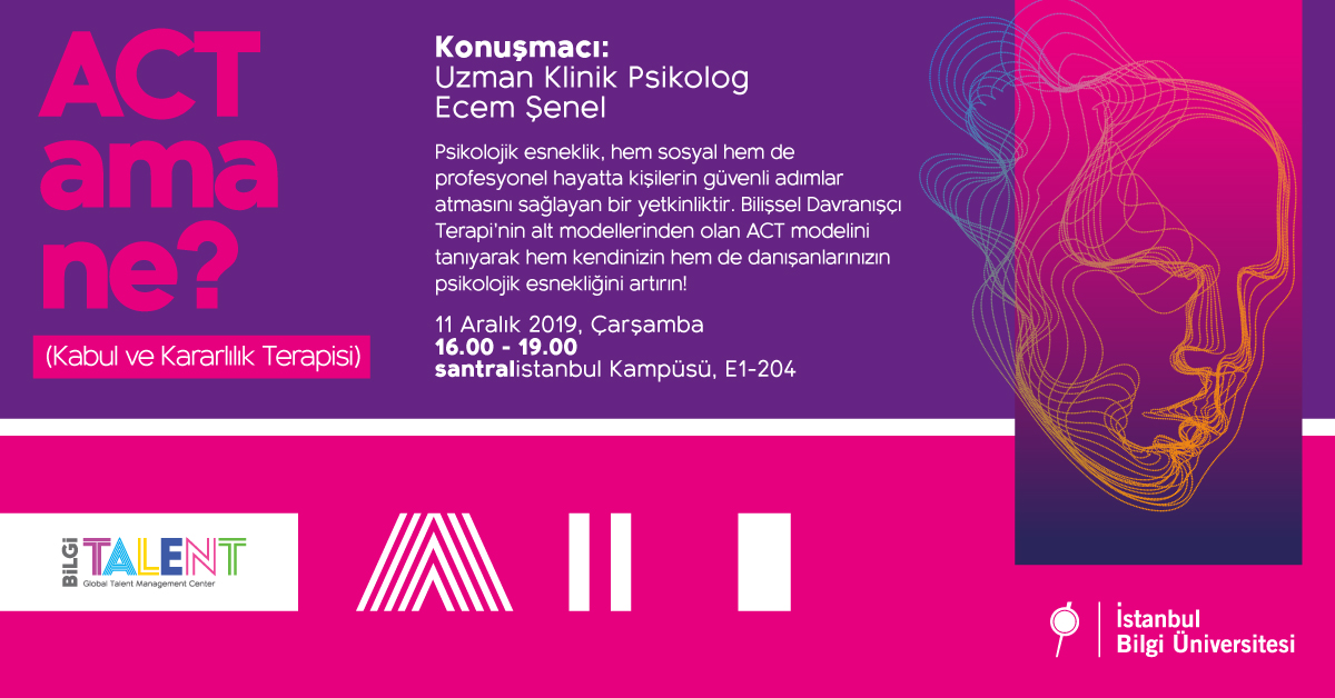 Seminer: “ACT ama Ne?” (Kabul ve Kararlılık Terapisi) Seminer: “ACT ama Ne?” (Kabul ve Kararlılık Terapisi)