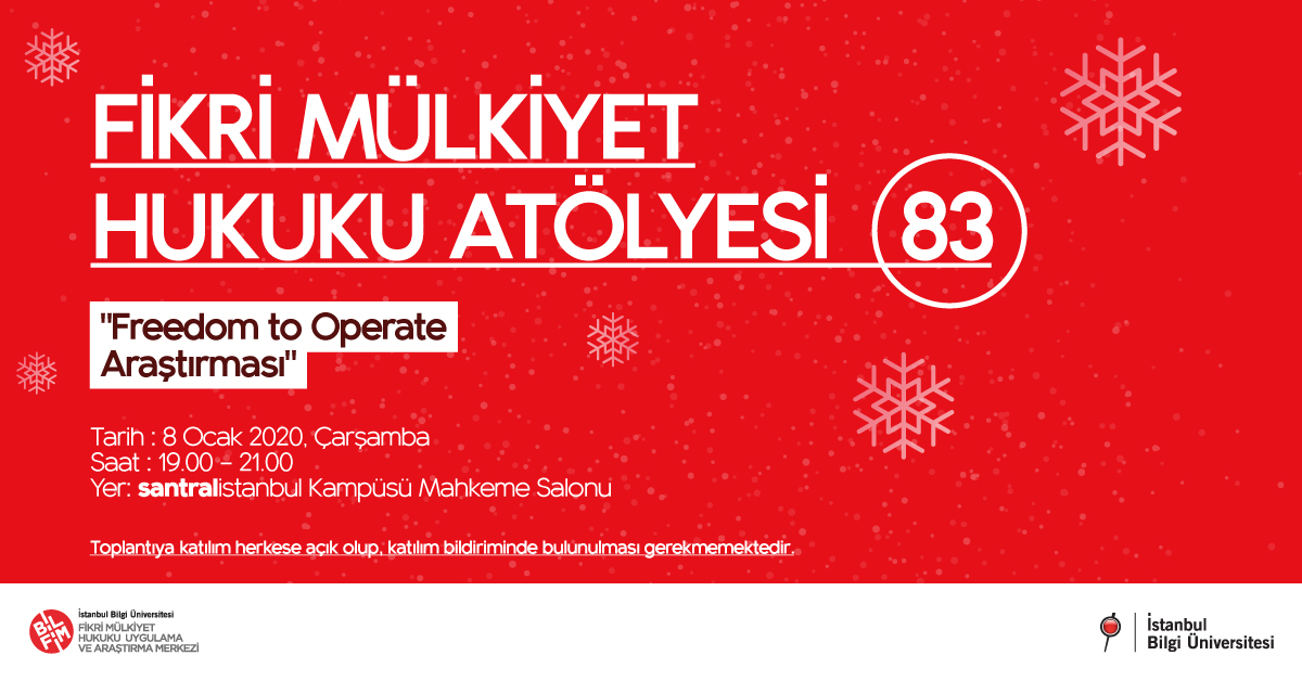 Fikri Mülkiyet Hukuku Atölyesi-83 Fikri Mülkiyet Hukuku Atölyesi-83