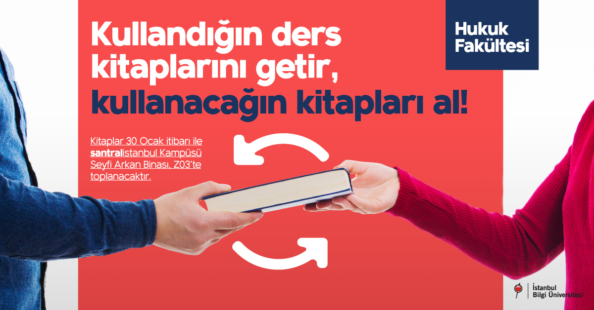 Kullandığın ders kitaplarını getir, kullanacağın kitapları al!