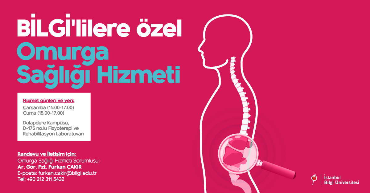 BİLGİ Fizyoterapi ve Rehabilitasyon Bölümü’nden Omurga Sağlığı Hizmeti BİLGİ Fizyoterapi ve Rehabilitasyon Bölümü’nden Omurga Sağlığı Hizmeti