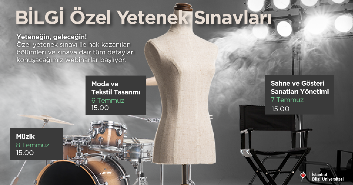 BİLGİ Özel Yetenek Sınavları Webinarı BİLGİ Özel Yetenek Sınavları Webinarı