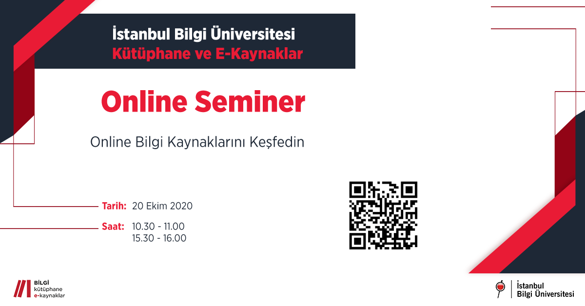 BİLGİ Kütüphane Online Seminer: Online Bilgi Kaynaklarını Keşfedin BİLGİ Kütüphane Online Seminer: Online Bilgi Kaynaklarını Keşfedin