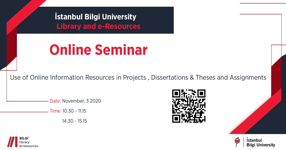 BİLGİ Kütüphane ve e-Kaynaklar Online Seminer BİLGİ Kütüphane ve e-Kaynaklar Online Seminer
