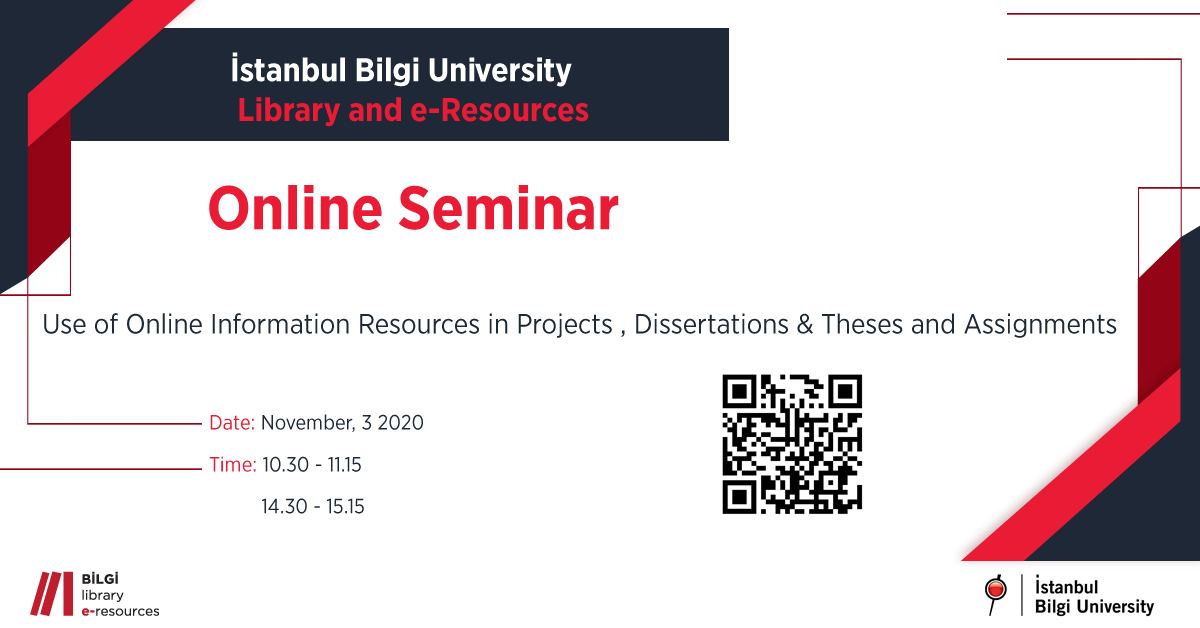 BİLGİ Library and e-Resources Online Seminar