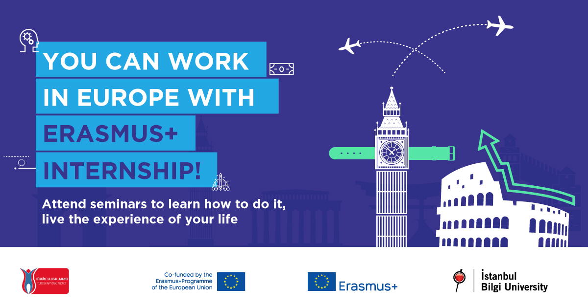 You can Work in Europe with Erasmus+ Internship!