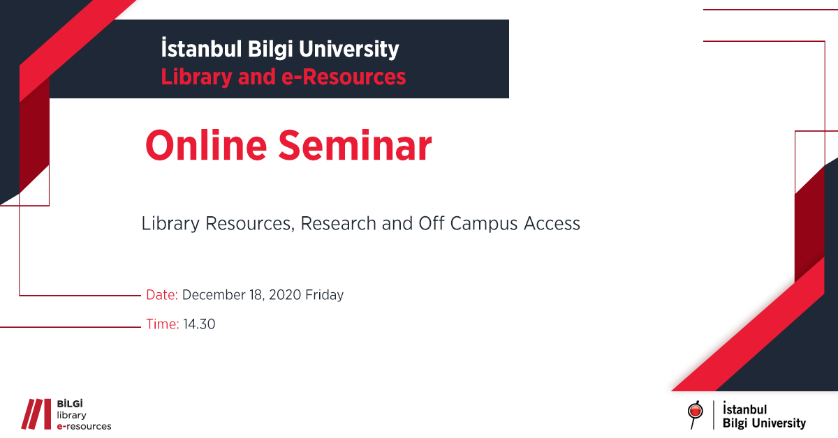 Online Seminar - Library Resources, Research and Off Campus Access