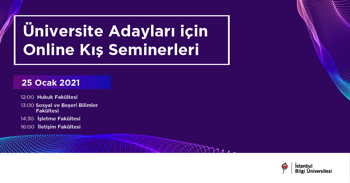 BİLGİ'den Üniversite Adayları için Online Kış Seminerleri BİLGİ'den Üniversite Adayları için Online Kış Seminerleri