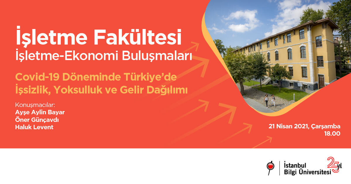 İşletme Fakültesi İşletme - Ekonomi Buluşmaları: Covid-19 Döneminde Türkiye’de İşsizlik, Yoksulluk ve Gelir Dağılımı