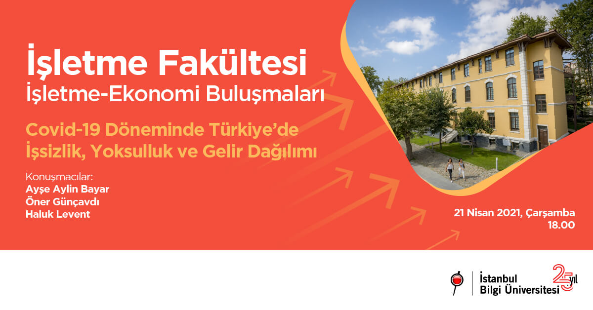 İşletme Fakültesi İşletme - Ekonomi Buluşmaları: Covid-19 Döneminde Türkiye’de İşsizlik, Yoksulluk ve Gelir Dağılımı İşletme Fakültesi İşletme - Ekonomi Buluşmaları: Covid-19 Döneminde Türkiye’de İşsizlik, Yoksulluk ve Gelir Dağılımı