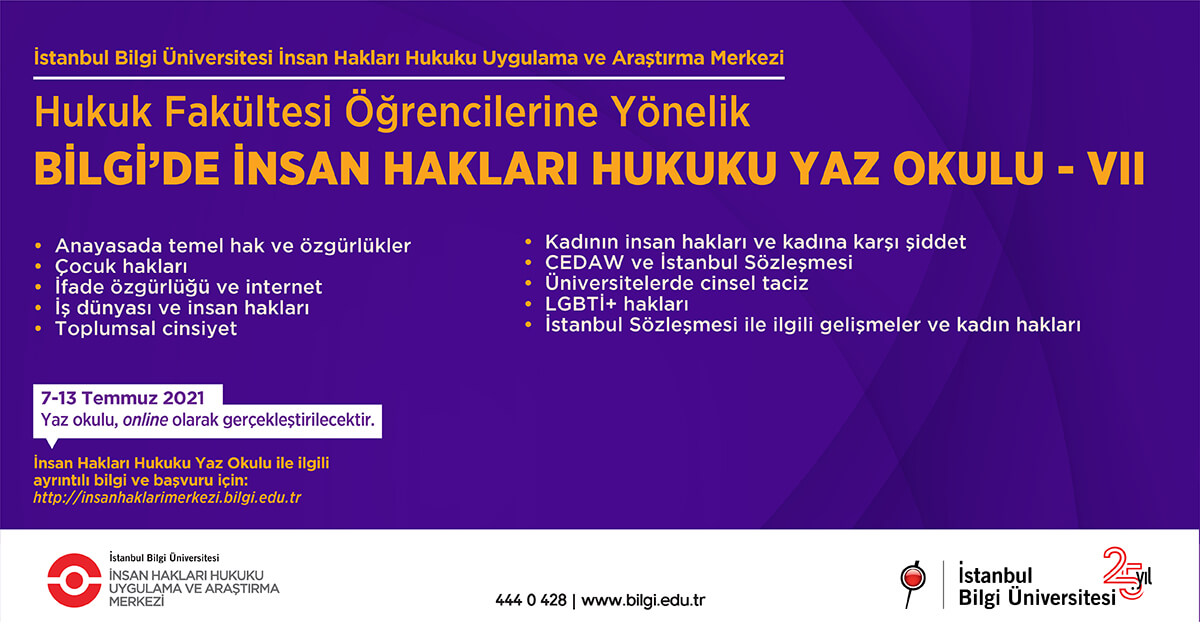 BİLGİ’DE İNSAN HAKLARI HUKUKU YAZ OKULU – VII BİLGİ’DE İNSAN HAKLARI HUKUKU YAZ OKULU – VII