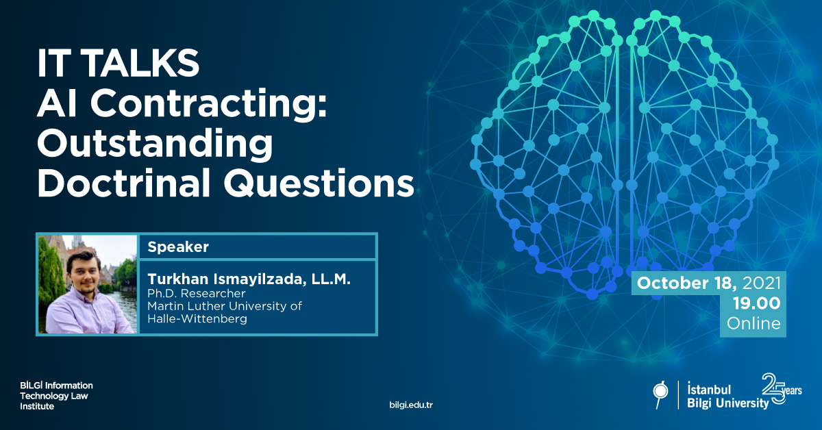IT Talks: AI Contracting - Outstanding Doctrinal Questions IT Talks: AI Contracting - Outstanding Doctrinal Questions
