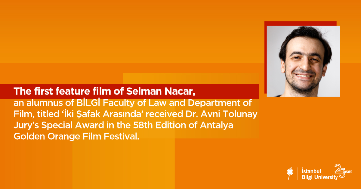 Our Alumnus Selman Nacar receives award from Golden Orange with his first feature film