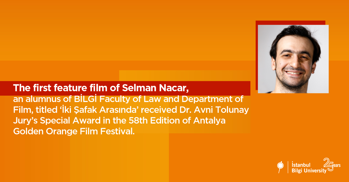Our Alumnus Selman Nacar receives award from Golden Orange with his first feature film Our Alumnus Selman Nacar receives award from Golden Orange with his first feature film
