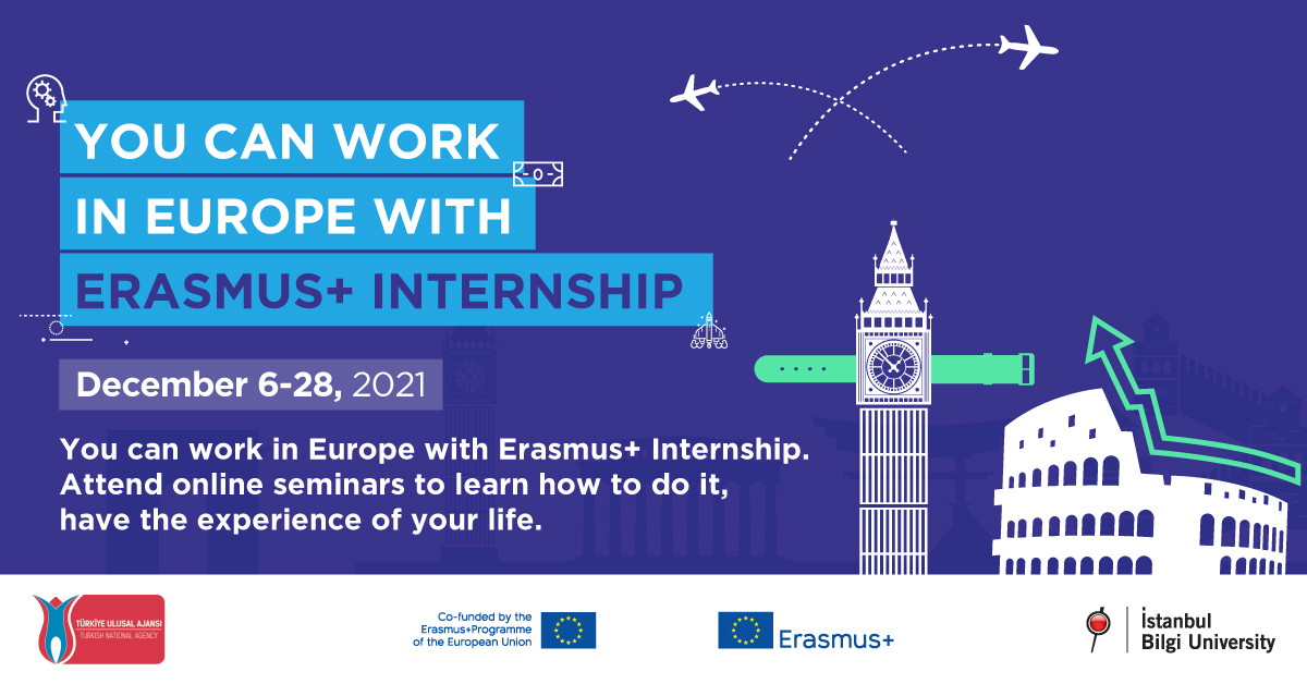 You can Work in Europe with Erasmus+ Internship