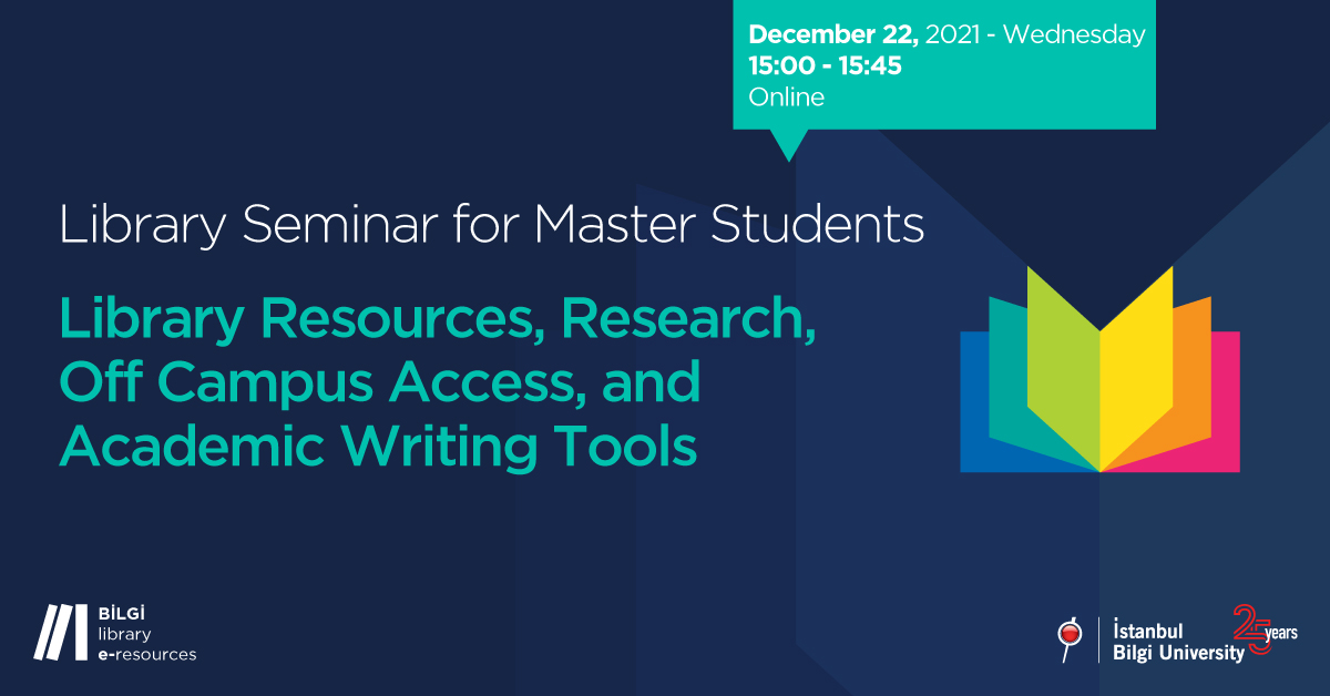 Library Seminar for Master Students: Library Resources, Research, Off Campus Access and Academic Writing Tools