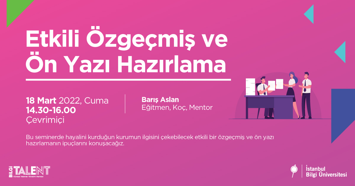 Etkili Özgeçmiş ve Ön Yazı Hazırlama Etkili Özgeçmiş ve Ön Yazı Hazırlama