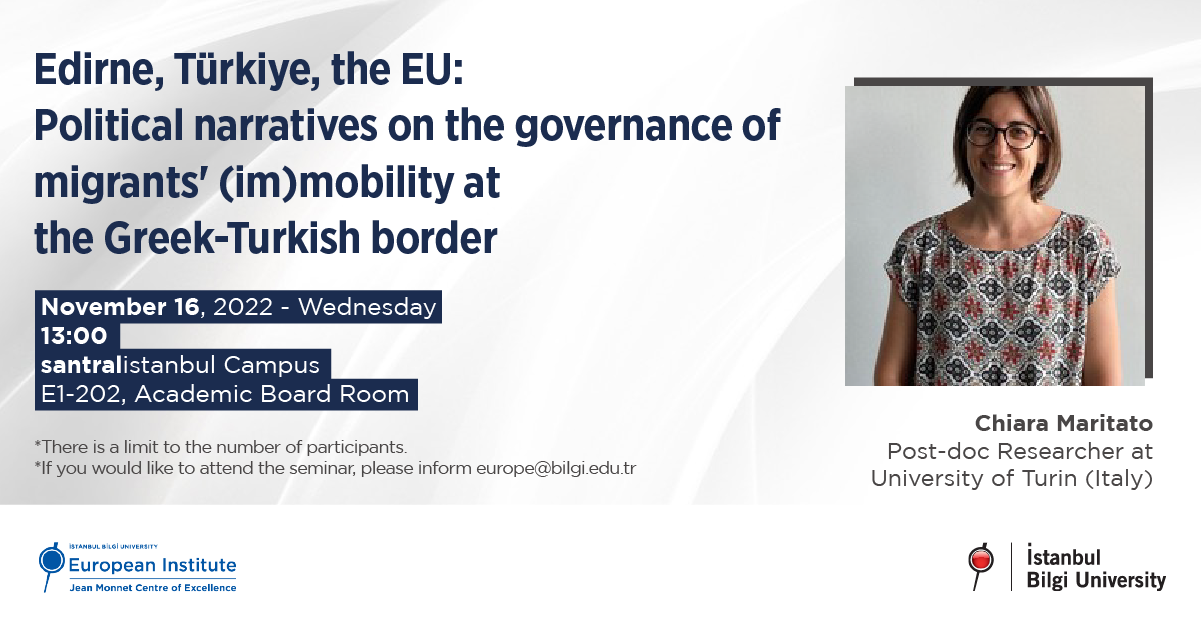 Edirne, Türkiye, the EU: Political narratives on the governance of migrants' (im)mobility at the Greek-Turkish border Edirne, Türkiye, the EU: Political narratives on the governance of migrants' (im)mobility at the Greek-Turkish border