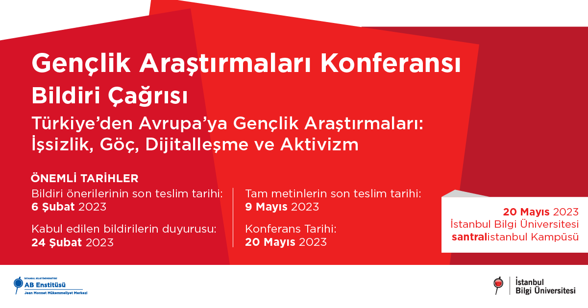 Gençlik Araştırmaları Konferansı - Bildiri Çağrısı Gençlik Araştırmaları Konferansı - Bildiri Çağrısı