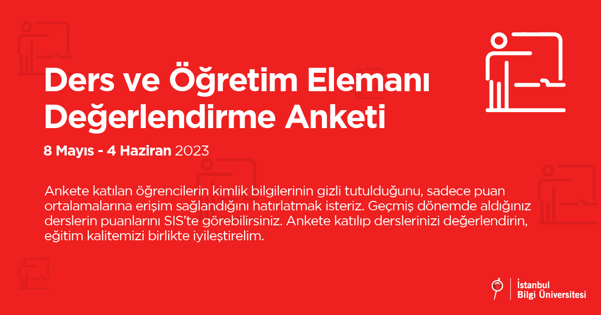 Ders ve Öğretim Elemanı Değerlendirme Anketi Ders ve Öğretim Elemanı Değerlendirme Anketi