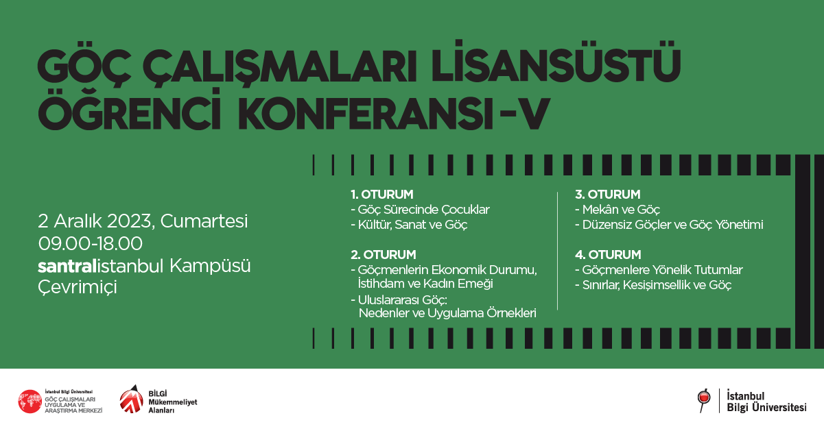 V. Göç Çalışmaları Lisansüstü Öğrenci Konferansı V. Göç Çalışmaları Lisansüstü Öğrenci Konferansı