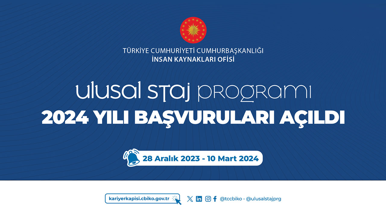 2024 Ulusal Staj Programı hakkında duyuru 2024 Ulusal Staj Programı hakkında duyuru