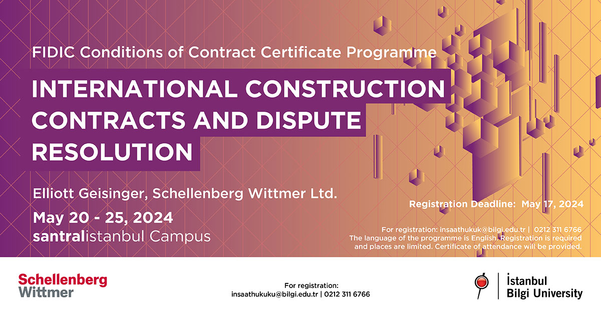 International Construction Contracts and Dispute Resolution Certificate Programme International Construction Contracts and Dispute Resolution Certificate Programme