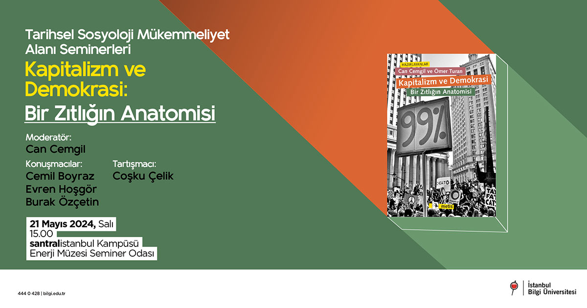 Tarihsel Sosyoloji Mükemmeliyet Alanı Seminerleri Kapitalizm ve Demokrasi: Bir Zıtlığın Anatomisi Tarihsel Sosyoloji Mükemmeliyet Alanı Seminerleri Kapitalizm ve Demokrasi: Bir Zıtlığın Anatomisi