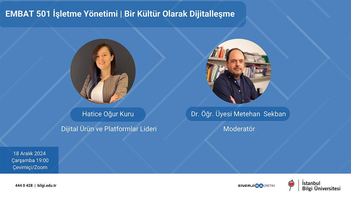 Enerjisa Üretim ile BİLGİ Lisansüstü Açık Dersler Enerjisa Üretim ile BİLGİ Lisansüstü Açık Dersler