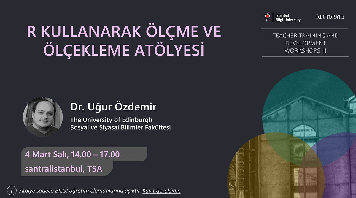 R Kullanarak Ölçme ve Ölçekleme Atölyesi R Kullanarak Ölçme ve Ölçekleme Atölyesi
