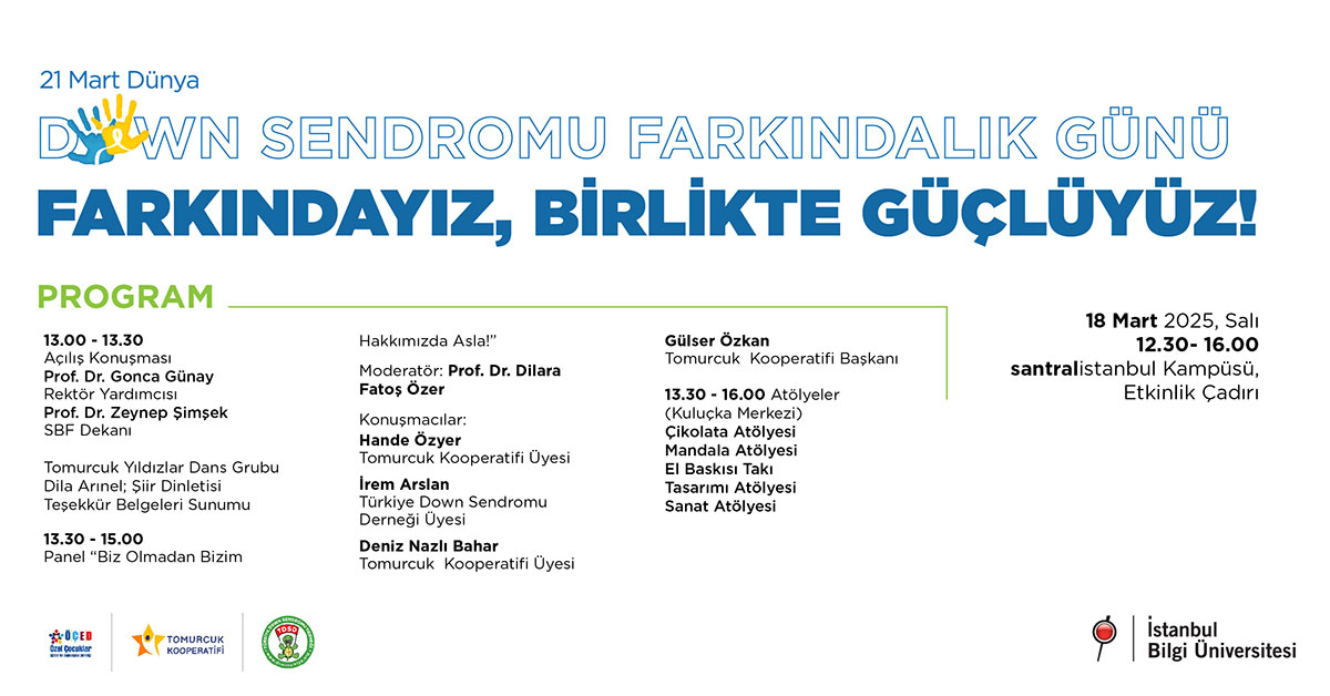 21 Mart Dünya Down Sendromu Farkındalık Günü - Farkındayız, Birlikte Güçlüyüz 21 Mart Dünya Down Sendromu Farkındalık Günü - Farkındayız, Birlikte Güçlüyüz