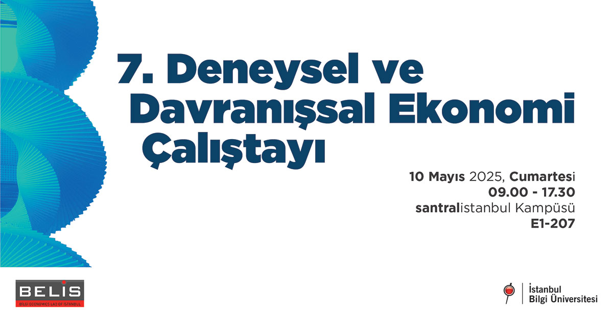 7. Deneysel ve Davranışsal Ekonomi Çalıştayı 7. Deneysel ve Davranışsal Ekonomi Çalıştayı