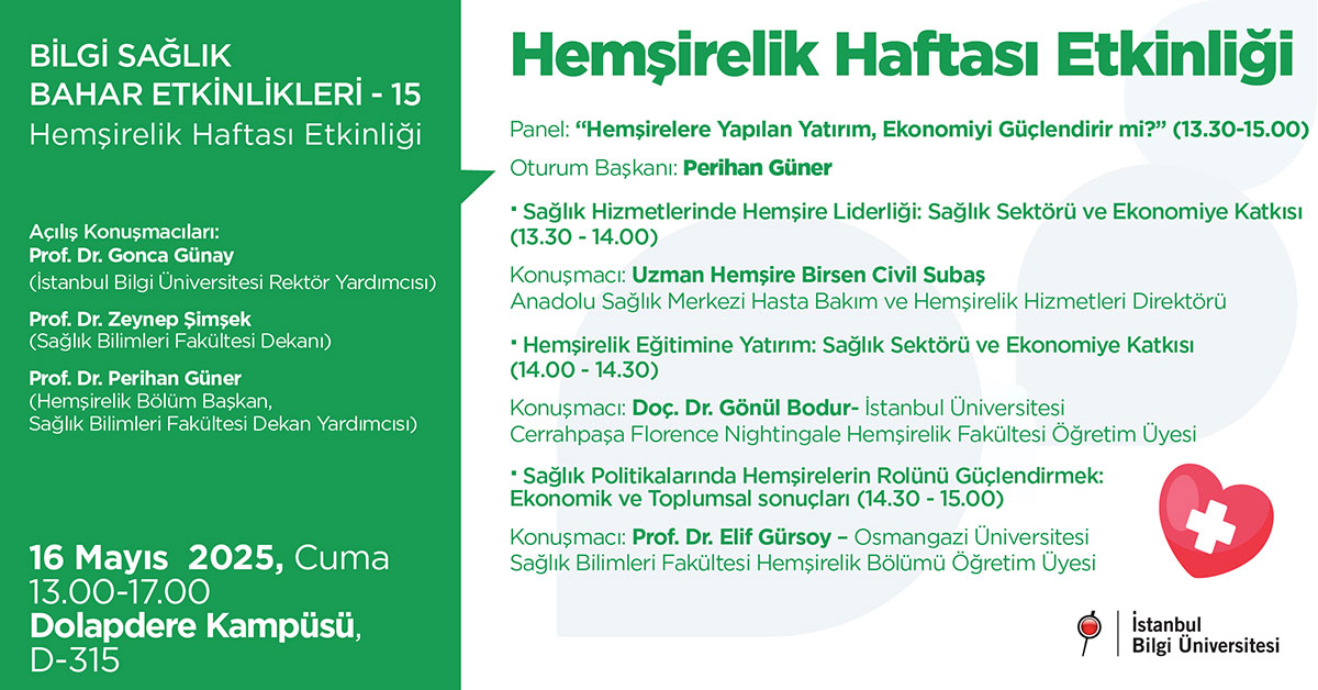 BİLGİ Sağlık Bahar Etkinlikleri -15: Hemşirelik Haftası Etkinliği