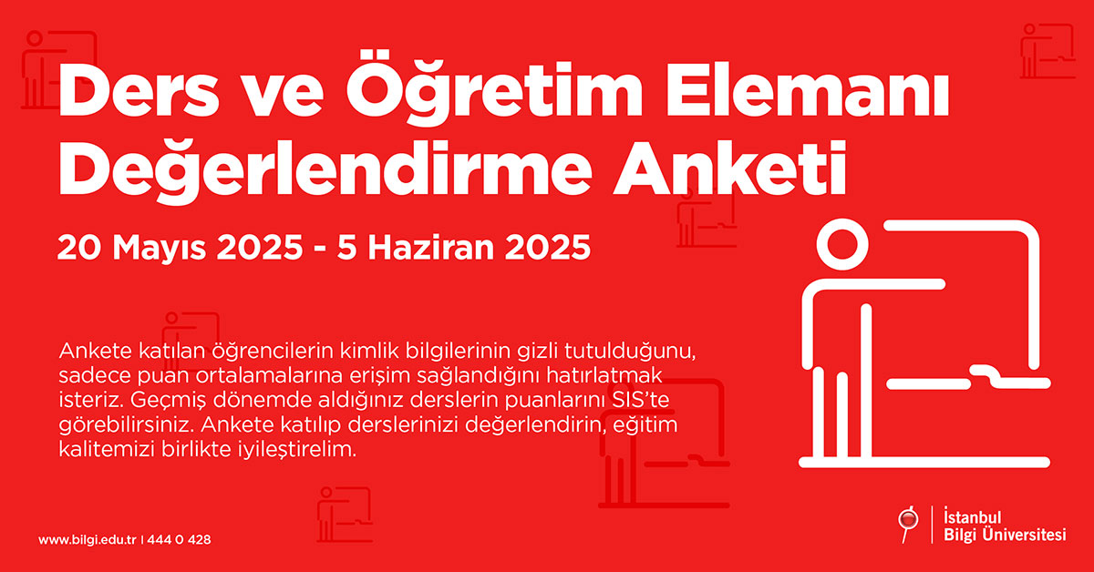 2024-2025 Akademik Yılı Bahar Dönemi Ders ve Öğretim Elemanı Değerlendirme Anketi 2024-2025 Akademik Yılı Bahar Dönemi Ders ve Öğretim Elemanı Değerlendirme Anketi