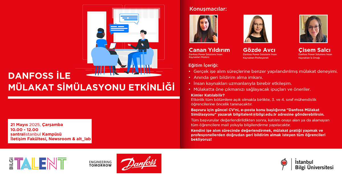 BİLGİ Talent: Danfoss ile Mülakat Simülasyon Etkinliği
