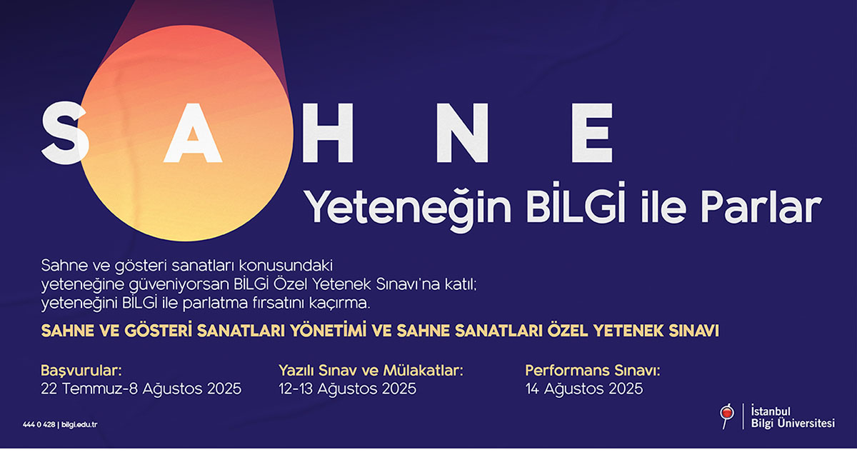 Sahne ve Gösteri Sanatları Yönetimi ile Sahne Sanatları Alanı Özel Yetenek Sınavı Başvuruları Başlıyor Sahne ve Gösteri Sanatları Yönetimi ile Sahne Sanatları Alanı Özel Yetenek Sınavı Başvuruları Başlıyor