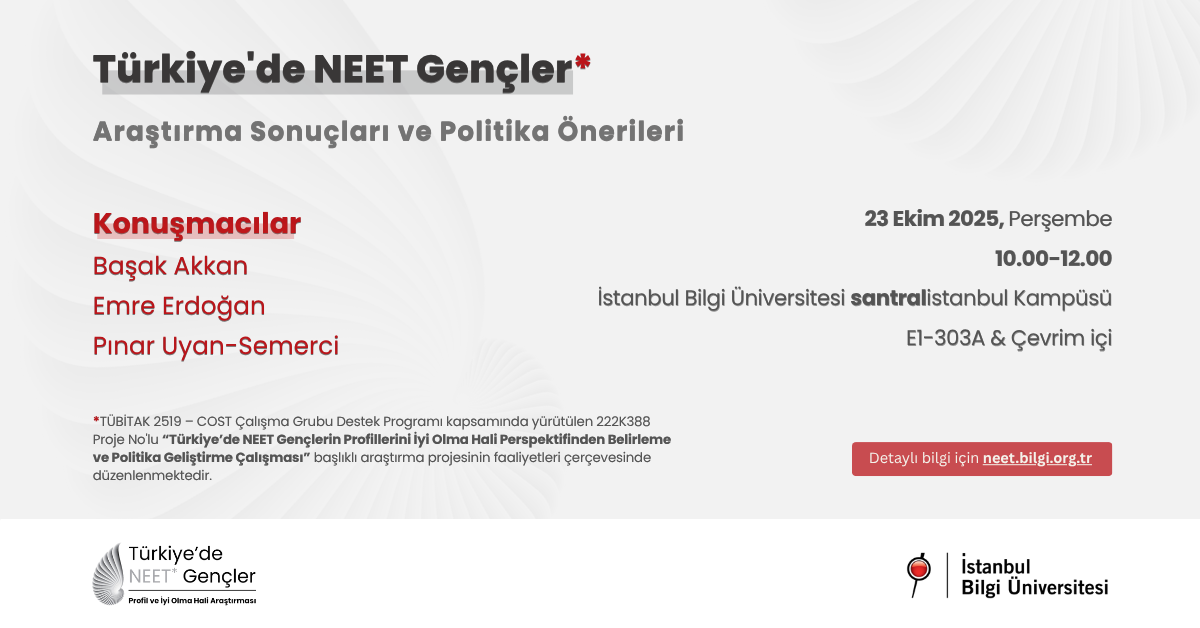 Türkiye'de NEET Gençler - Araştırma Sonuçları ve Politika Önerileri Türkiye'de NEET Gençler - Araştırma Sonuçları ve Politika Önerileri