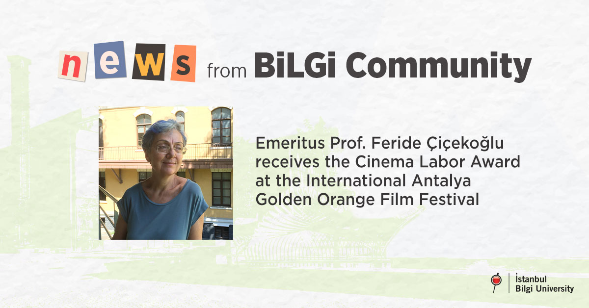 Emeritus Prof. Feride Çiçekoğlu receives the Cinema Labor Award at the International Antalya Golden Orange Film Festival