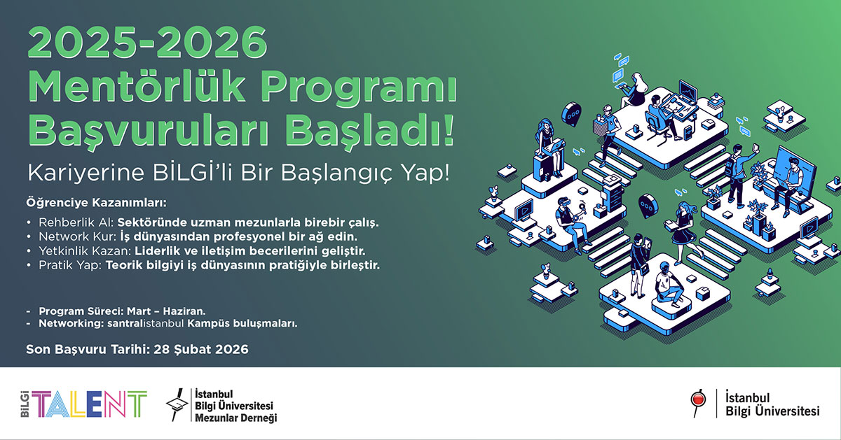 BİLGİ TALENT: Start Your Career with BİLGİ!  - Mentorship Applications Now Open!
